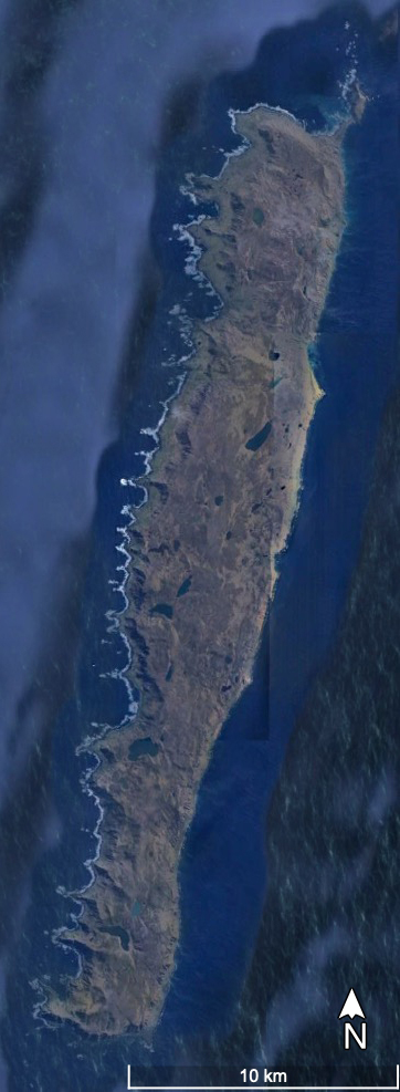 Google earth Macquarie Island