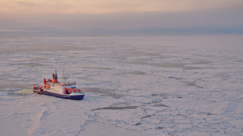 Ship in ice. Credit Markus Rex